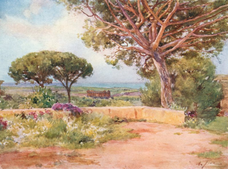 The Temple of Concord, Girgenti, fra S. Nicola av Alberto Pisa