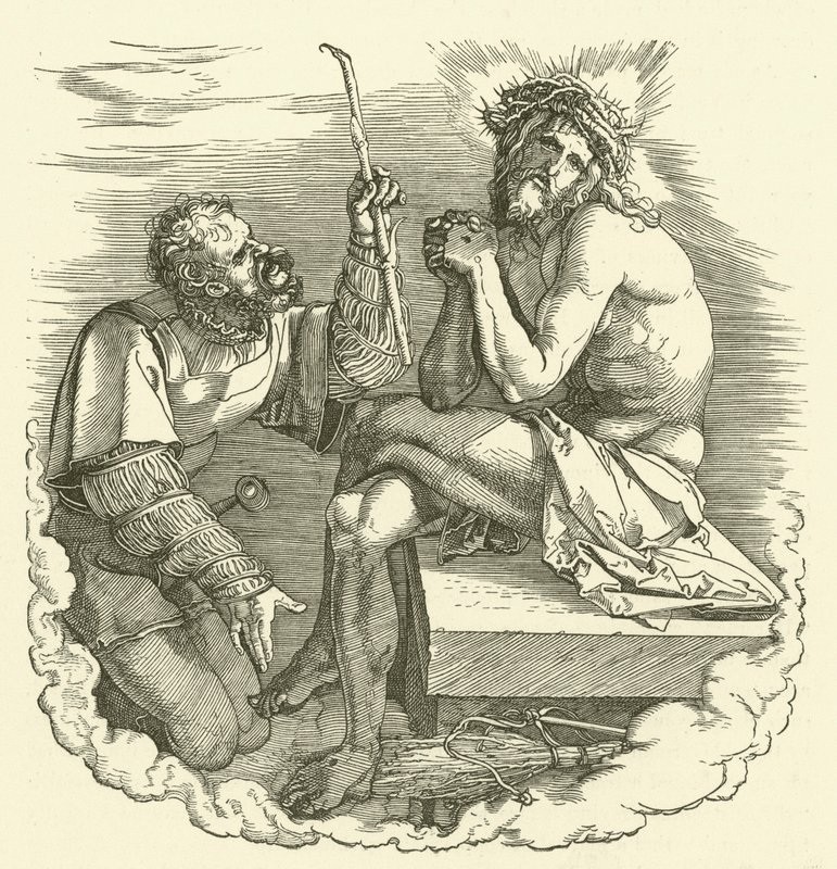The Mocking of Christ (Kristus som sorgens mann hånet av en soldat) av Albrecht Dürer