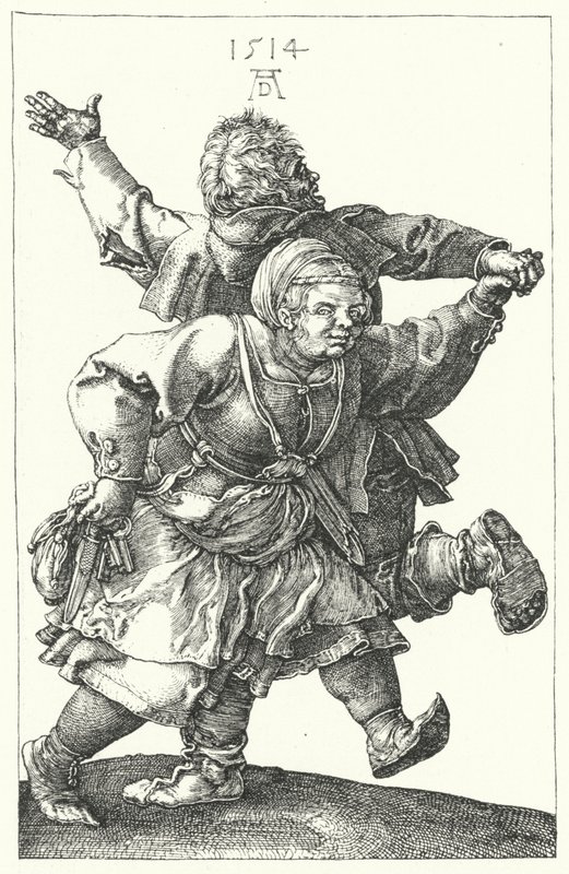 Bondepar danser av Albrecht (after) Durer or Duerer
