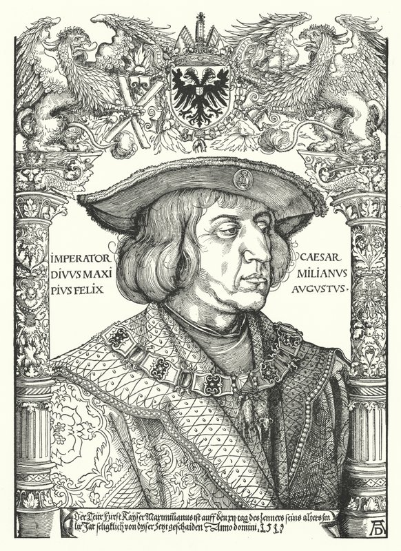 Maximilian I, den hellige romerske keiseren av Albrecht Dürer