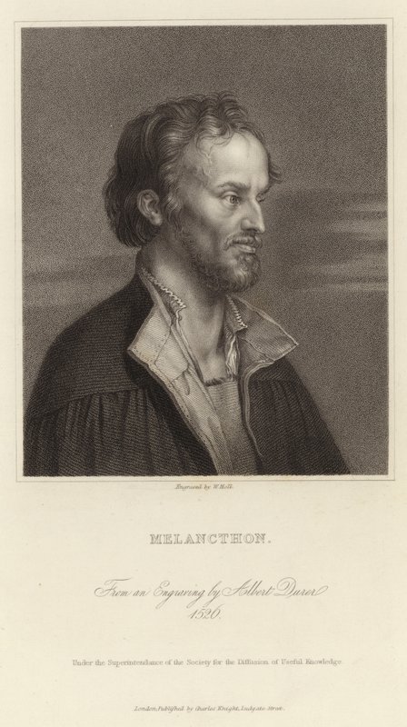Melancthon - tysk reformator og samarbeidspartner med Martin Luther (1497 1560) av Albrecht Dürer