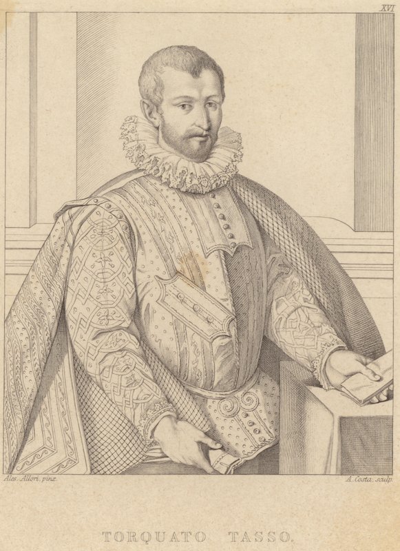Portrett av Torquato Tasso av Alessandro Allori