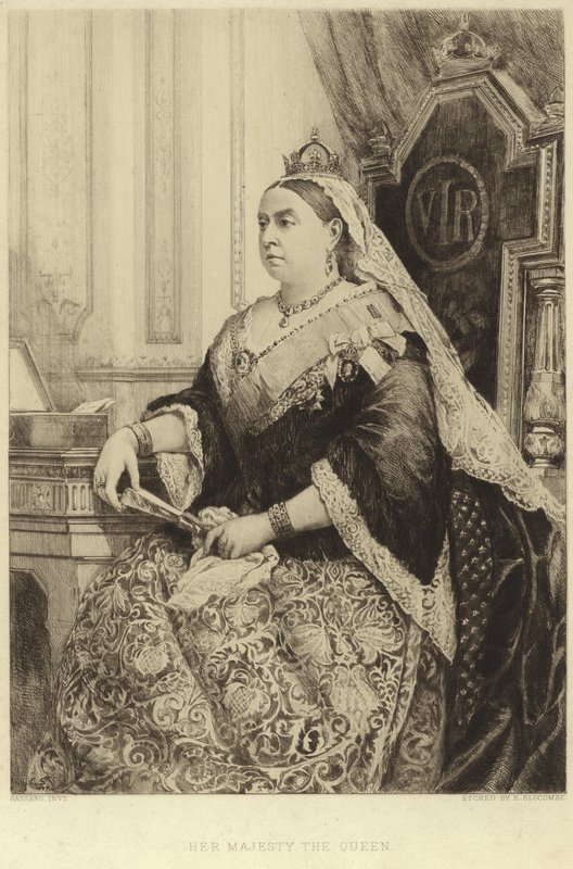 Portrett av dronning Victoria av Alexander Bassano