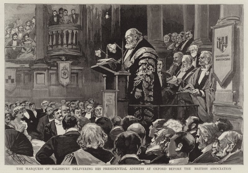 Markisen av Salisbury holdt sin presidenttale i Oxford for British Association av Alexander Stuart Boyd