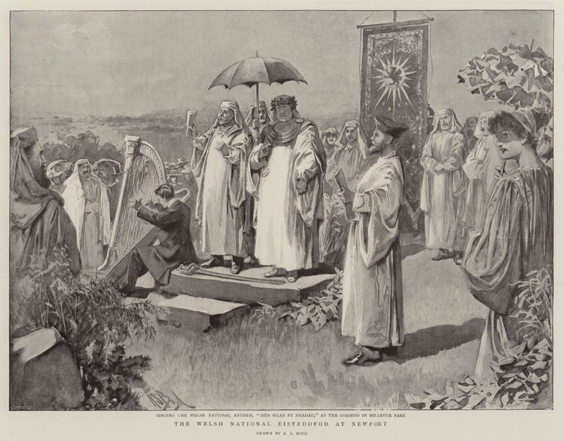 Den walisiske nasjonale Eisteddfod i Newport av Alexander Stuart Boyd