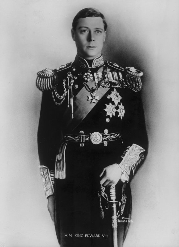 Kong Edward VIII (s/hvitt bilde) av Alexander Bassano