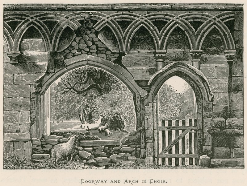 Bolton Priory, Doorway and Arch in Choir av Alexander Francis Lydon