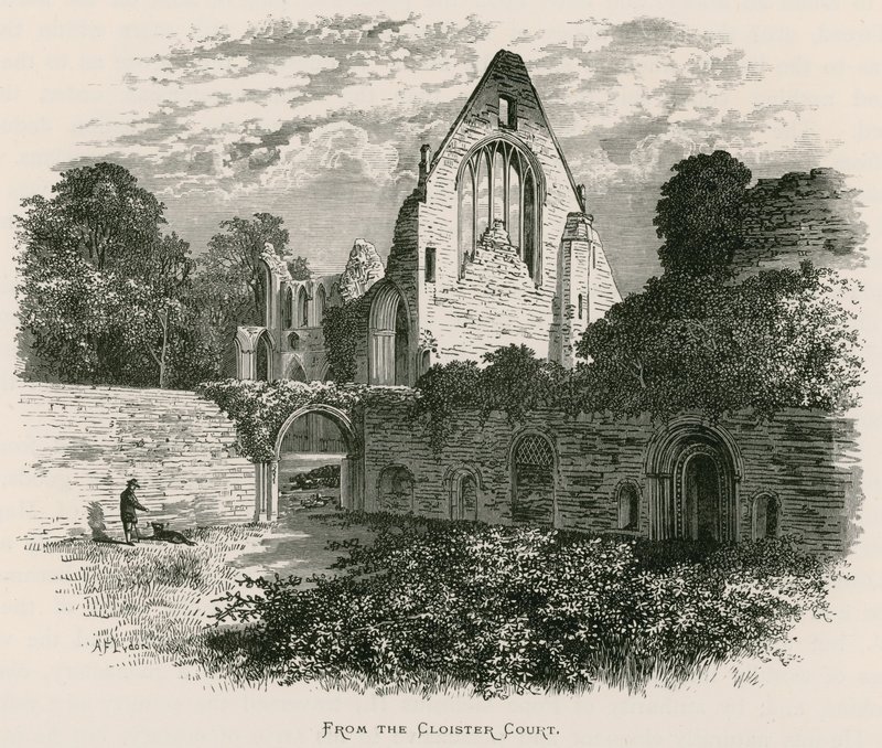 Dryburgh Abbey, fra Cloister Court av Alexander Francis Lydon