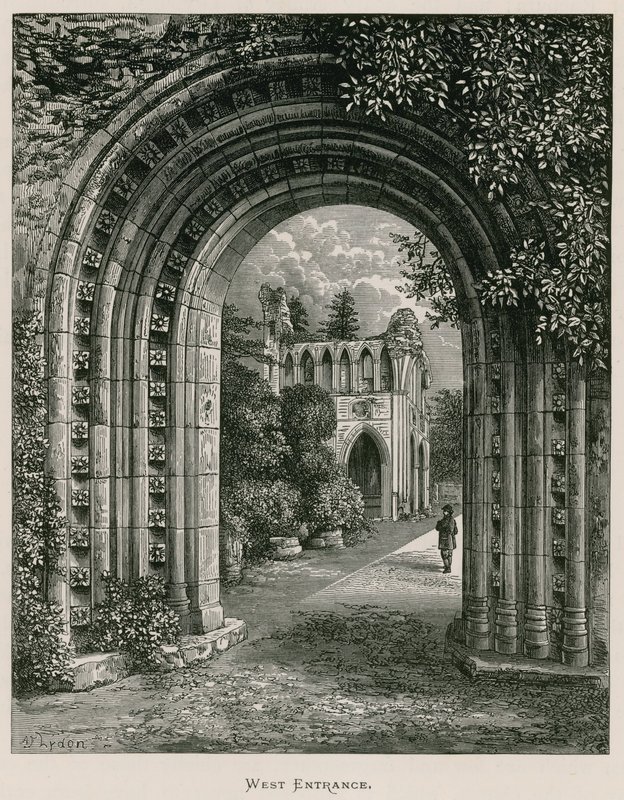 Dryburgh Abbey, vestre inngang av Alexander Francis Lydon