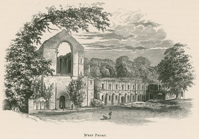 Fountains Abbey, West Front av Alexander Francis Lydon