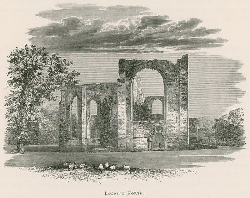 Furness Abbey, ser nordover av Alexander Francis Lydon