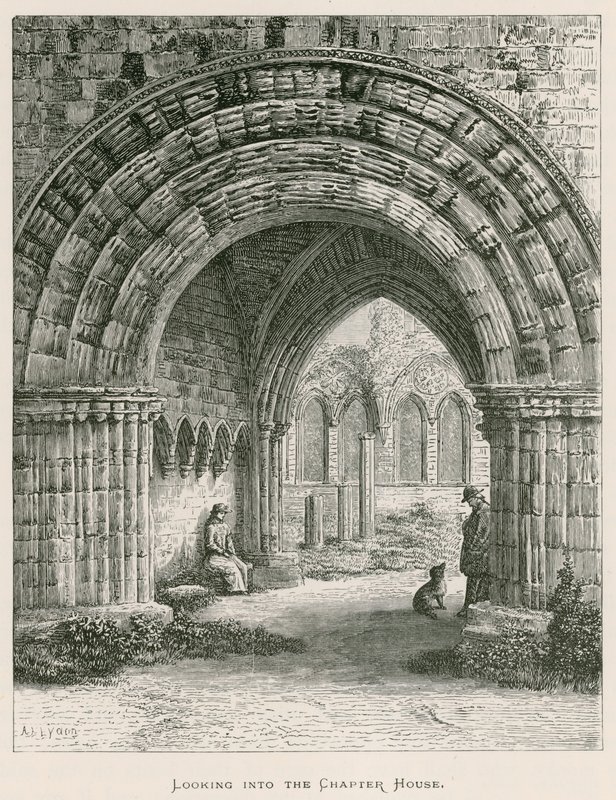 Furness Abbey, ser inn i kapittelhuset av Alexander Francis Lydon