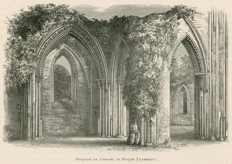Glastonbury Abbey, del av kapellet i North Transept av Alexander Francis Lydon