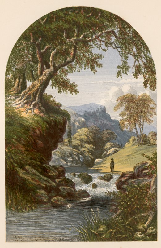 Illustrasjon for Bryants The Rivulet av Alexander Francis Lydon