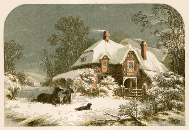 Illustrasjon for Emersons The Snow Storm av Alexander Francis Lydon