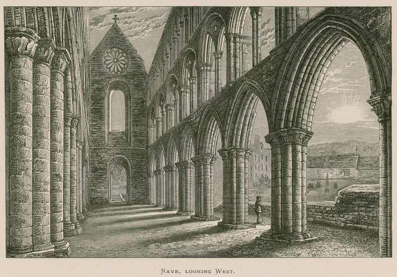 Jedburgh Abbey, Nave, ser vestover av Alexander Francis Lydon