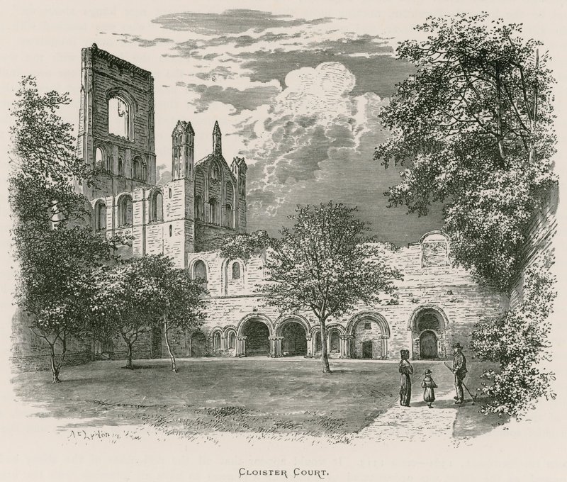 Kirkstall Abbey, Cloister Court av Alexander Francis Lydon