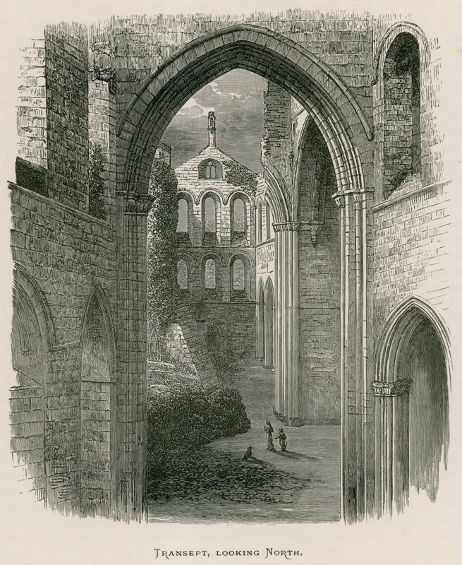 Kirkstall Abbey, Transept, ser nordover av Alexander Francis Lydon