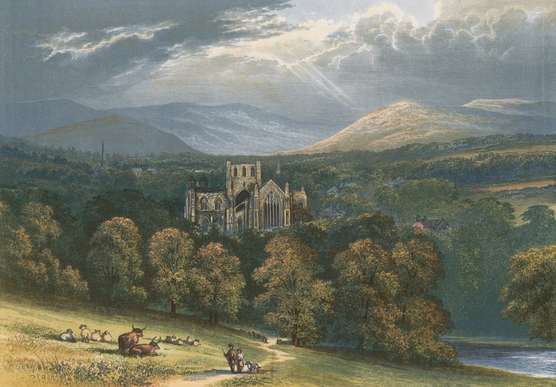 Melrose Abbey av Alexander Francis Lydon