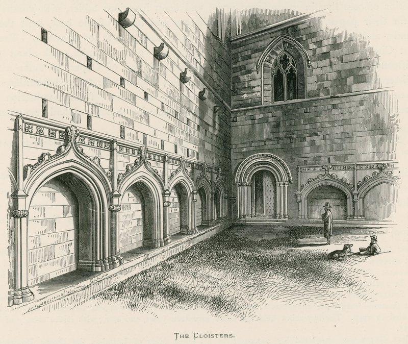 Melrose Abbey, The Cloisters av Alexander Francis Lydon