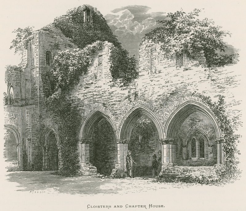 Netley Abbey, Cloisters og Chapter House av Alexander Francis Lydon