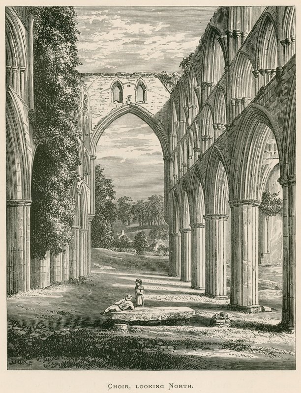 Rievaulx Abbey, Choir, ser nordover av Alexander Francis Lydon