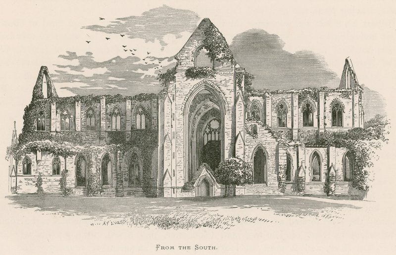 Tintern Abbey, fra sør av Alexander Francis Lydon