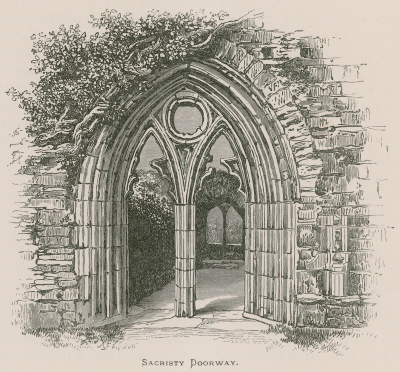 Tintern Abbey, Sacristy Doorway av Alexander Francis Lydon