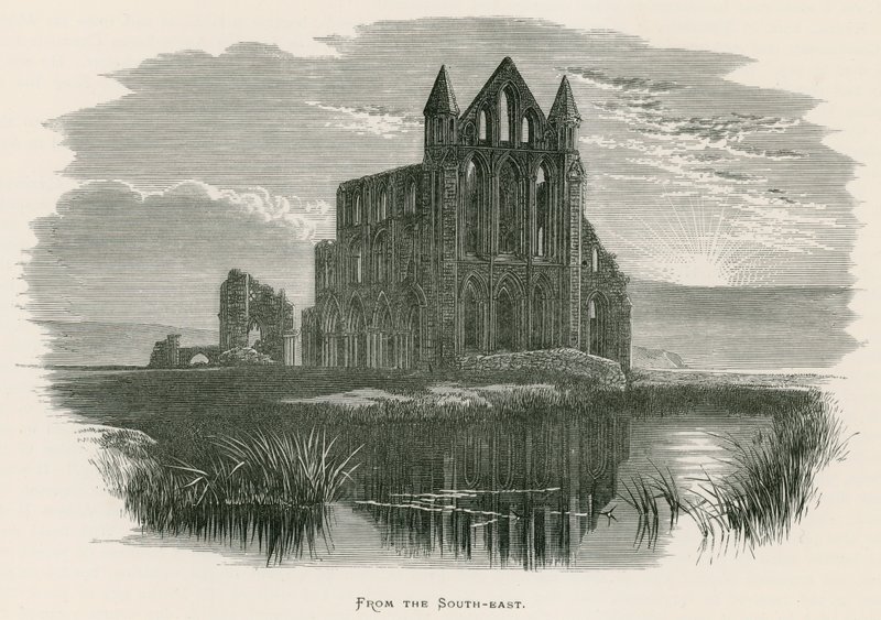 Whitby Abbey, fra sør-øst av Alexander Francis Lydon