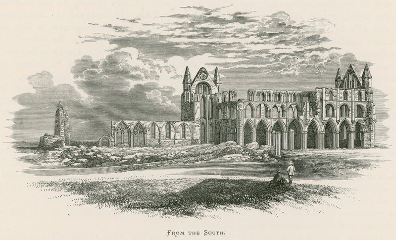 Whitby Abbey, fra sør av Alexander Francis Lydon