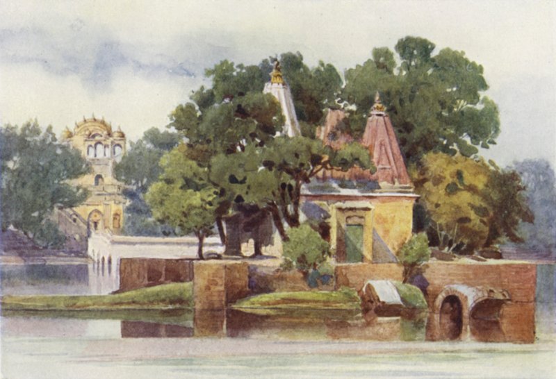 Et tempel i tanken ved Thanesar av Alexander Henry Hallam Murray