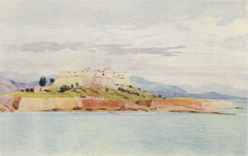 Antibes (farge litho) av Alexander Henry Hallam Murray