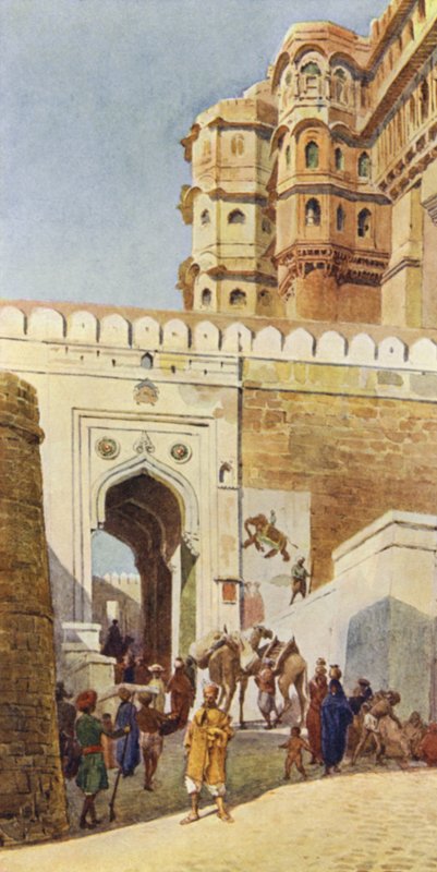 Oppstigningen til palasset, Jodhpur av Alexander Henry Hallam Murray
