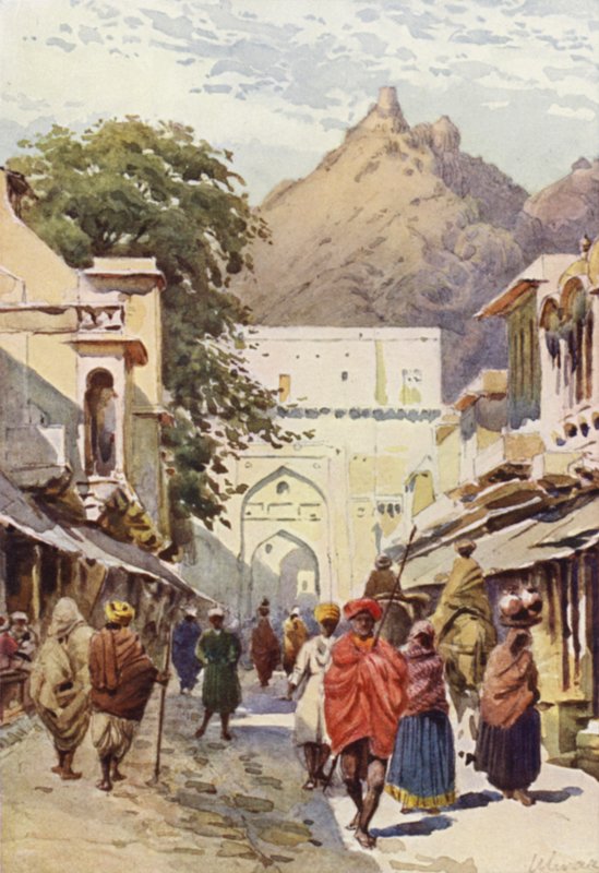 Hovedgaten i Alwar av Alexander Henry Hallam Murray