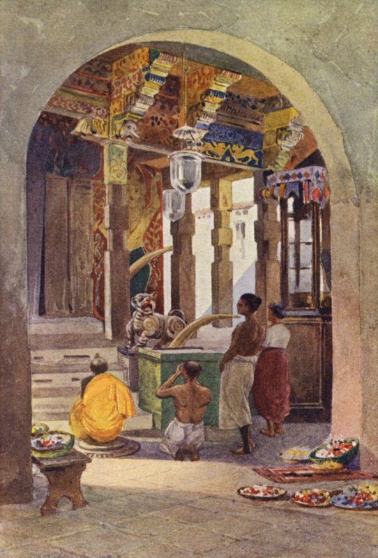 Tannens tempel, Kandy, Interiør av Alexander Henry Hallam Murray