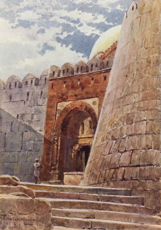 Graven til Tughlak Shah (farge litho) av Alexander Henry Hallam Murray