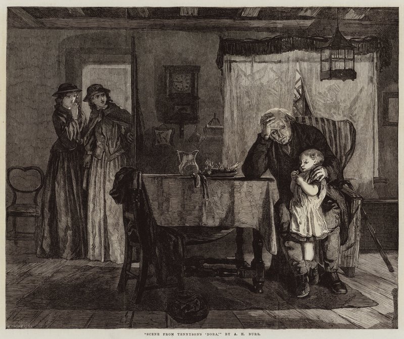 Scene fra Tennysons "Dora" av Alexander Hohenlohe Burr