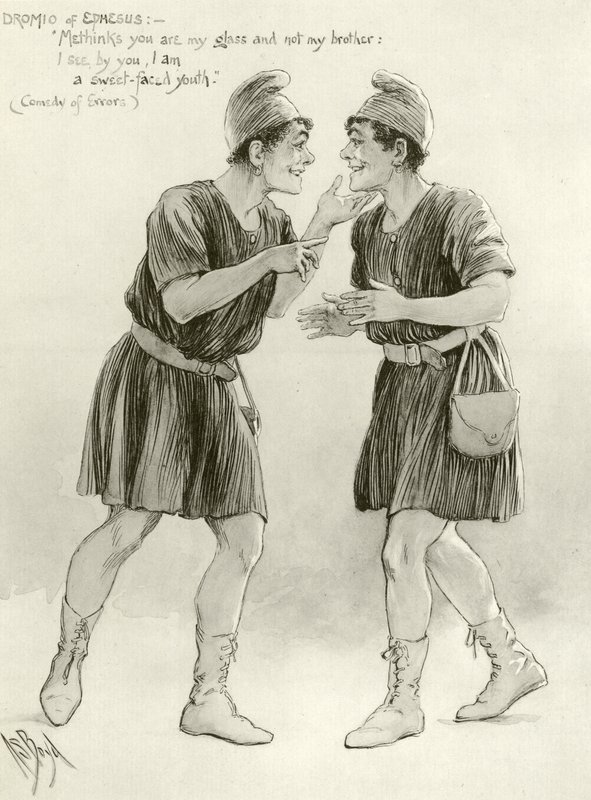 Dromio fra Efesos (gravyr) av Alexander Stuart Boyd