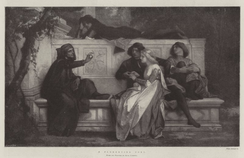 En florentinsk poet av Alexandre Cabanel