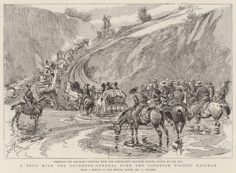 En tur med generalguvernøren over Canadian Pacific Railway av Alfred Chantrey Corbould