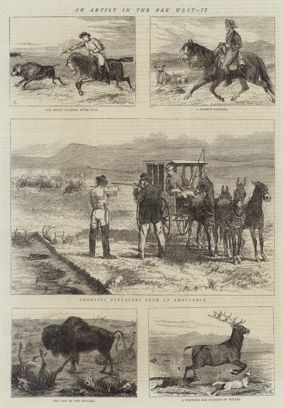 En kunstner i det fjerne vesten, II av Alfred Chantrey Corbould