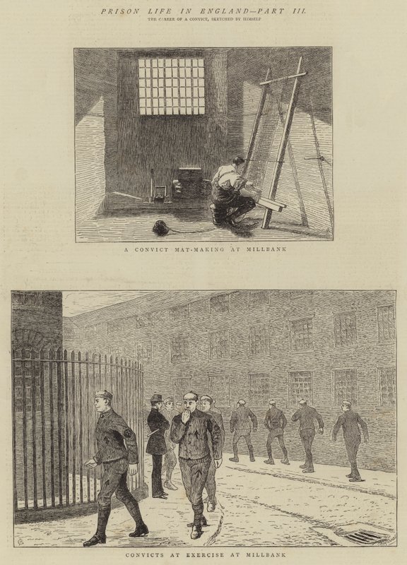 Prison Life in England, del III av Alfred Chantrey Corbould