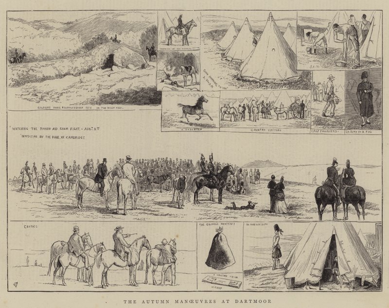 Høstmanøvrene på Dartmoor av Alfred Chantrey Corbould