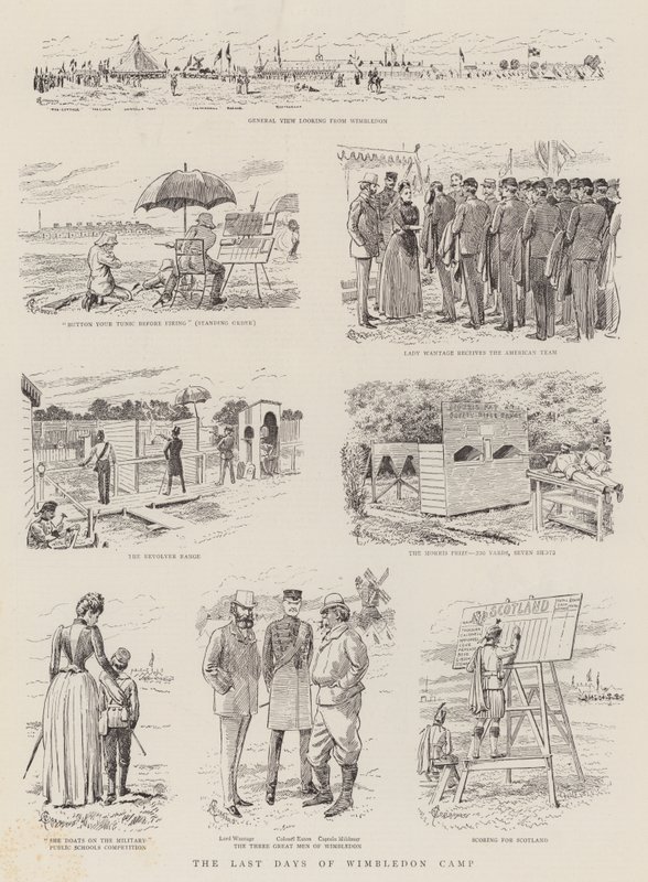De siste dagene av Wimbledon-leiren av Alfred Chantrey Corbould