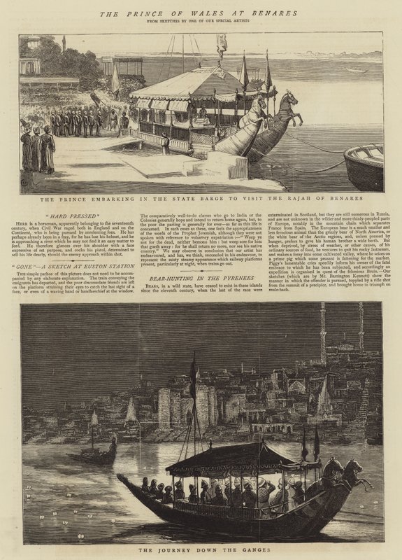 Prinsen av Wales ved Benares av Alfred Chantrey Corbould