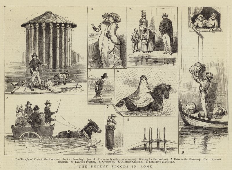 De siste flommene i Roma av Alfred Chantrey Corbould