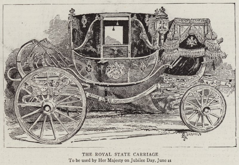 Den kongelige statsvogn av Alfred Chantrey Corbould