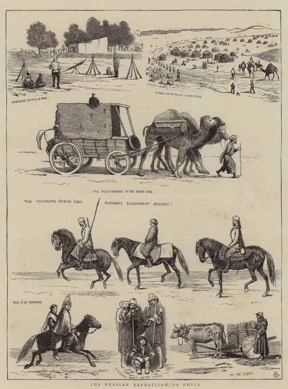 Den russiske ekspedisjonen til Khiva av Alfred Chantrey Corbould