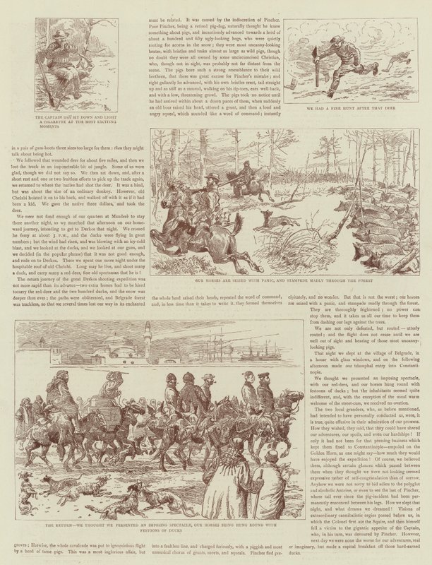 Historien om en skyteutflukt i Tyrkia av Alfred Chantrey Corbould