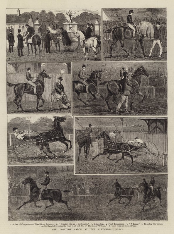 Travkampen på Alexandra-palasset av Alfred Chantrey Corbould
